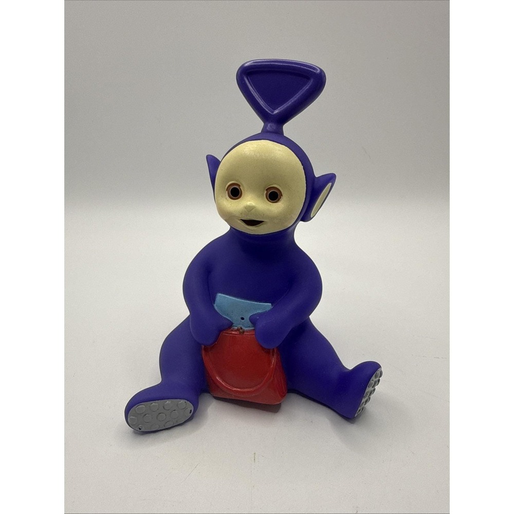 1998 RAGDOLL APPLAUSE Teletubbies‎ Tinky Winky Figure with purse Very Rare